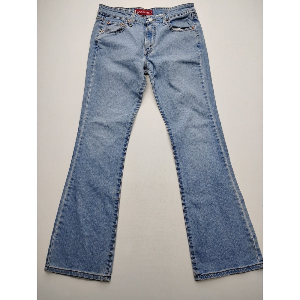 Levi's 518 Superlow Bootcut Jeans Women's Size 9 M Denim Stretch Vintage y2k